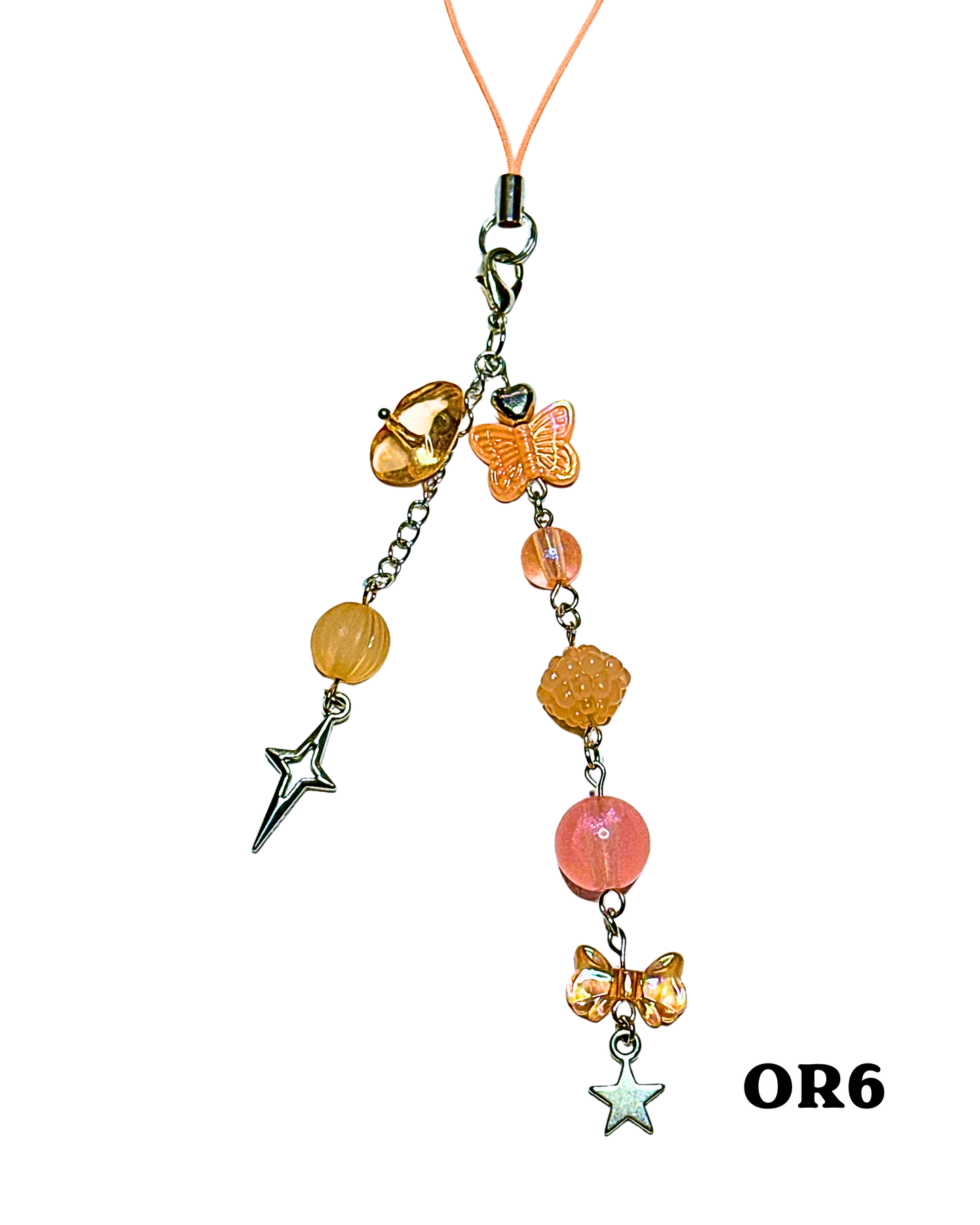 Orange Phone Charms