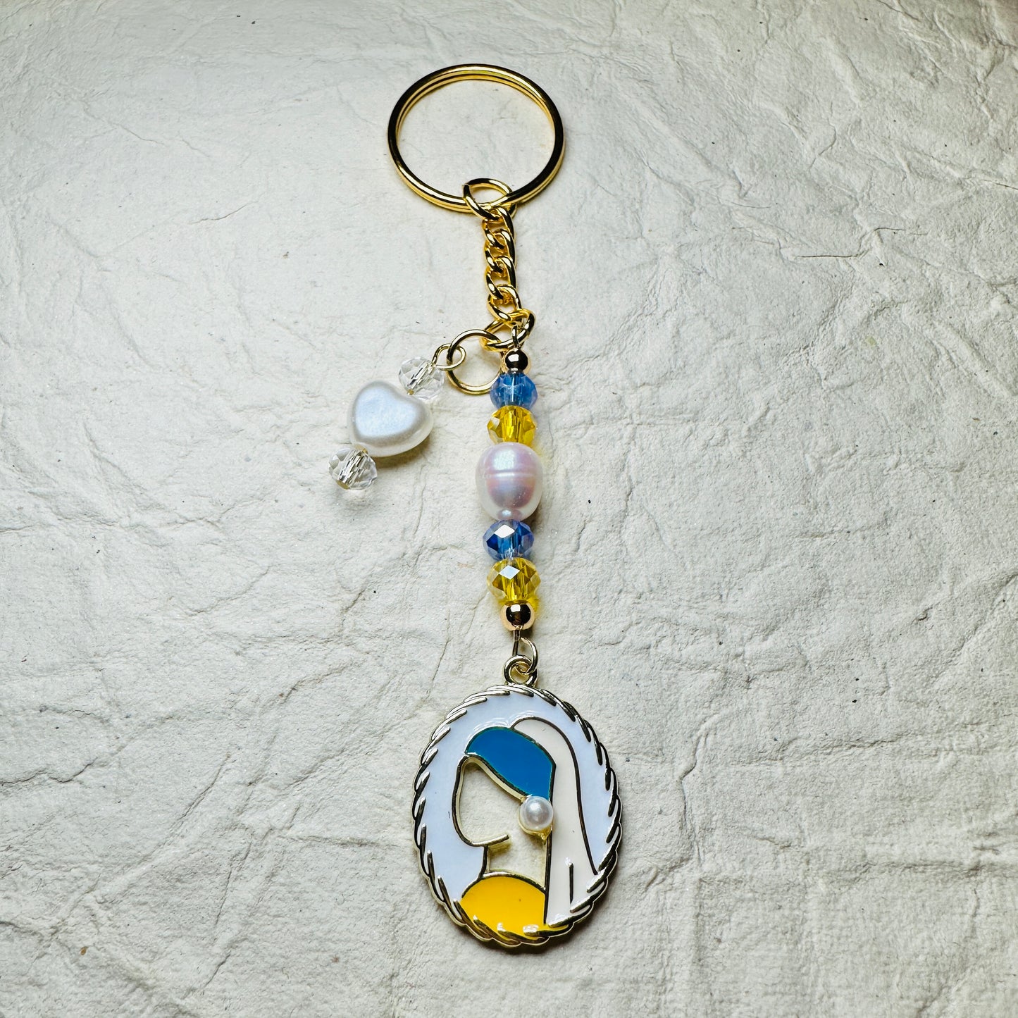 Girl with the Pearl Keychain