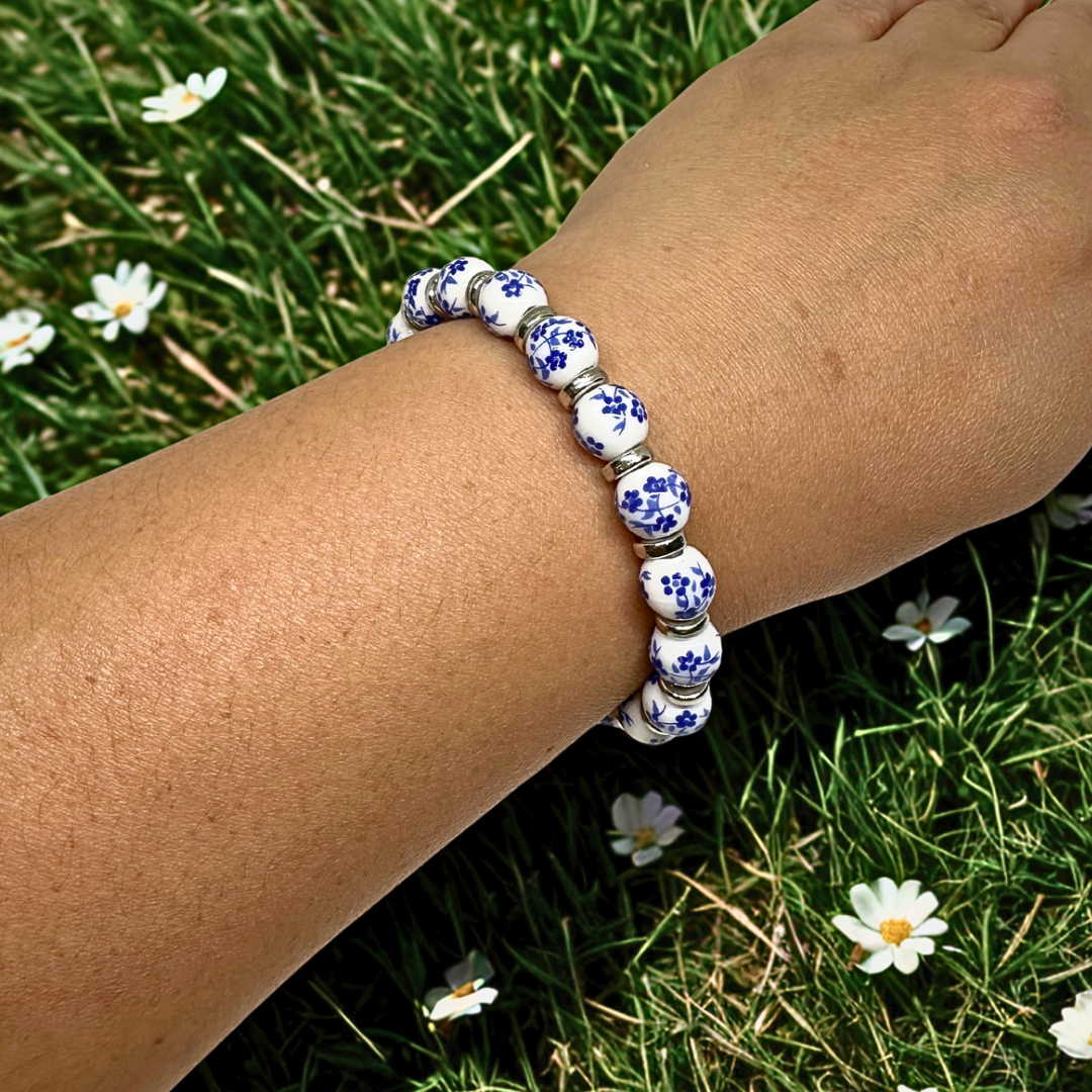 Porcelain Flower Dish Bracelet
