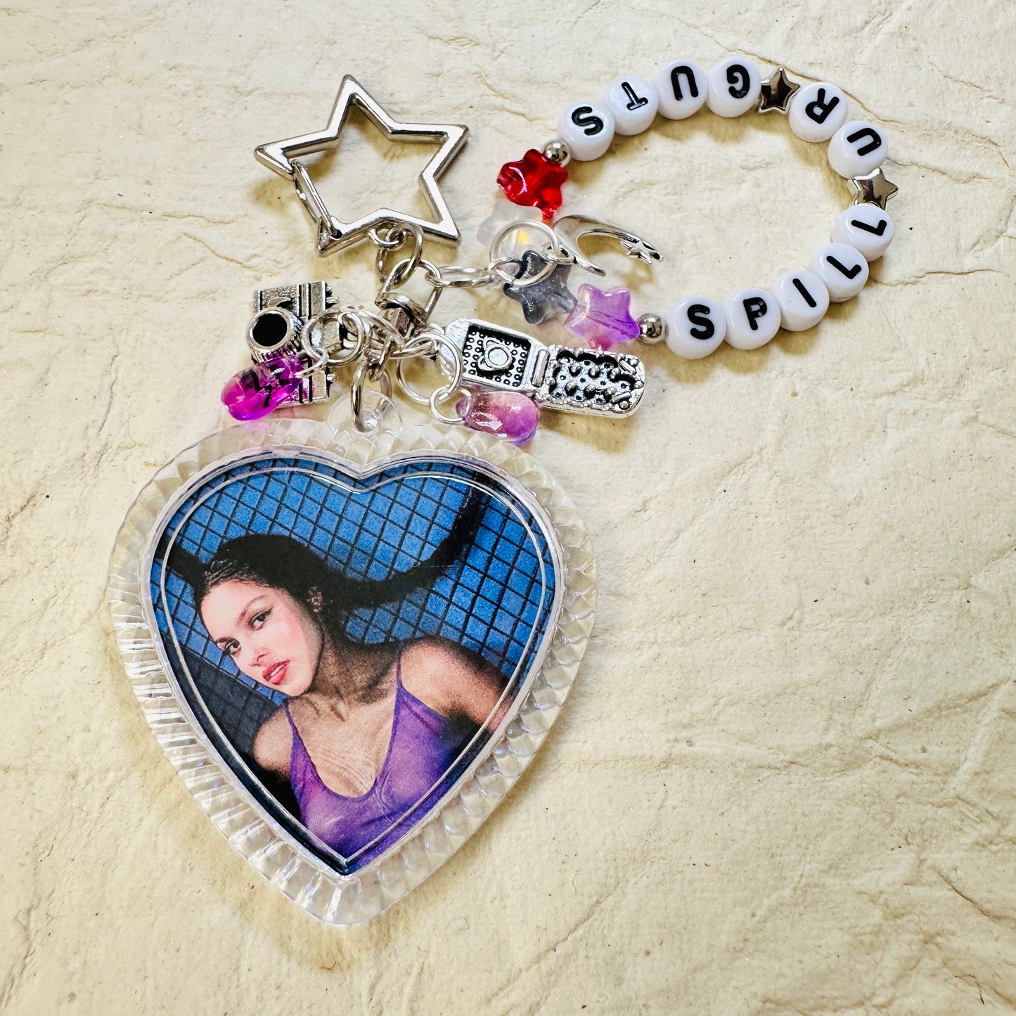 Spill Ur Guts - Olivia Photo Keychain