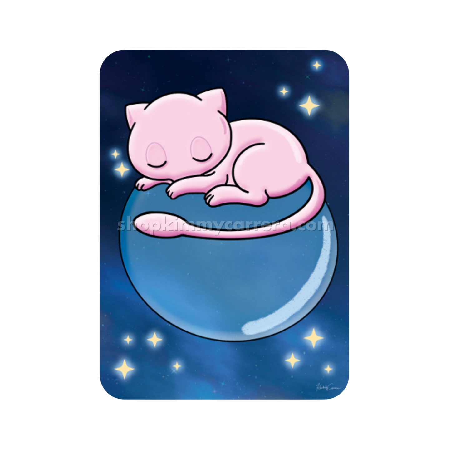 Sleeping Mew Sticker