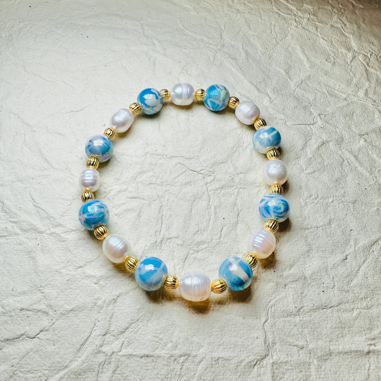 Marbleized Ocean Bracelet