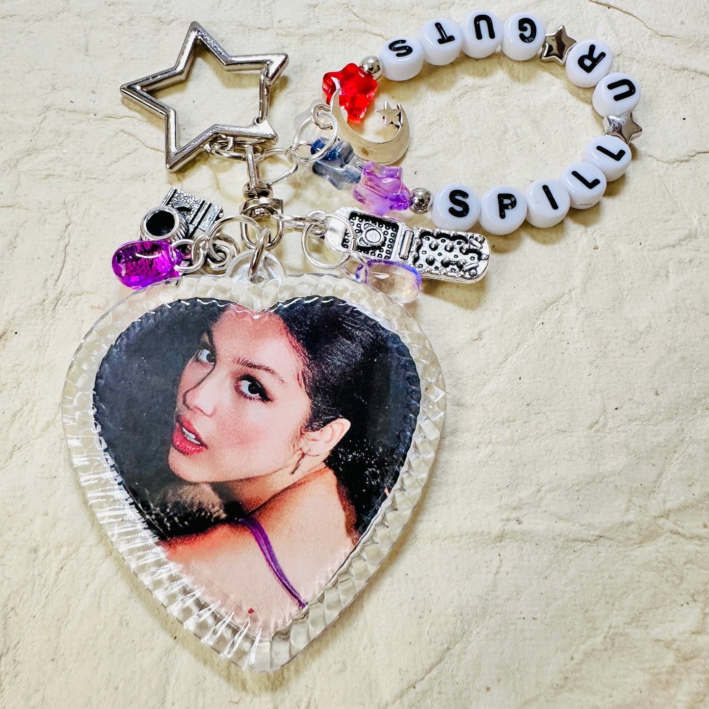 Spill Ur Guts - Olivia Photo Keychain