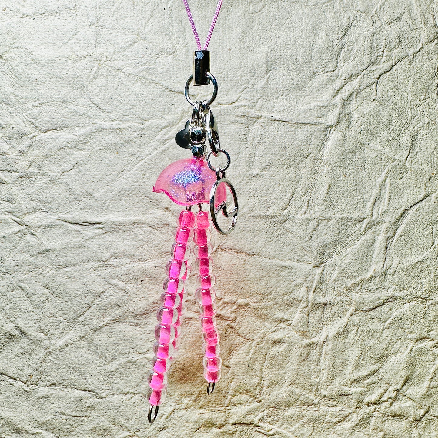 Jellyfish Phone Charm