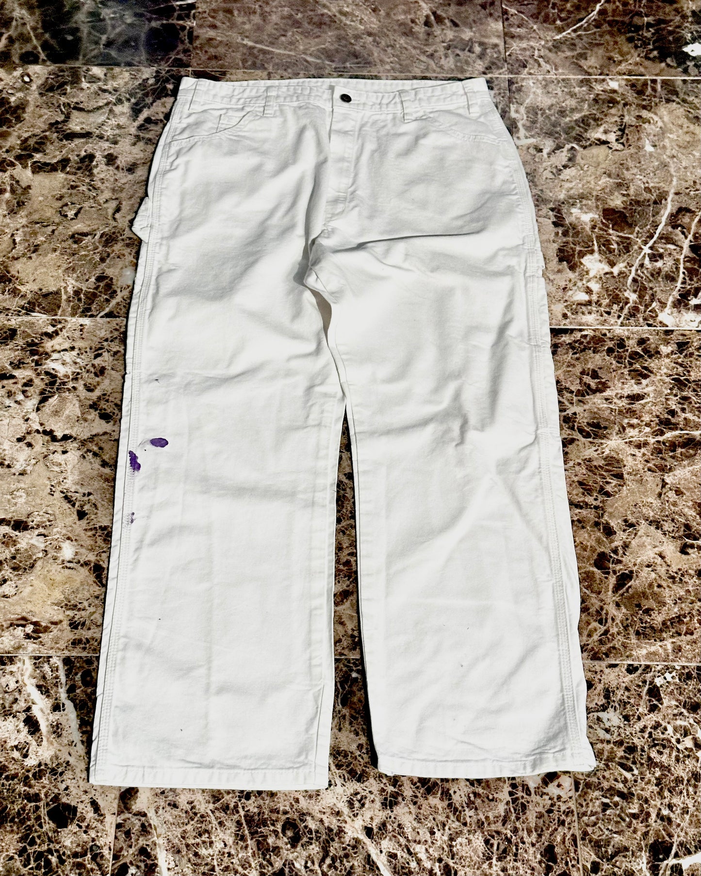 Second-Hand ‘Dickies’ White Carpenter Pants
