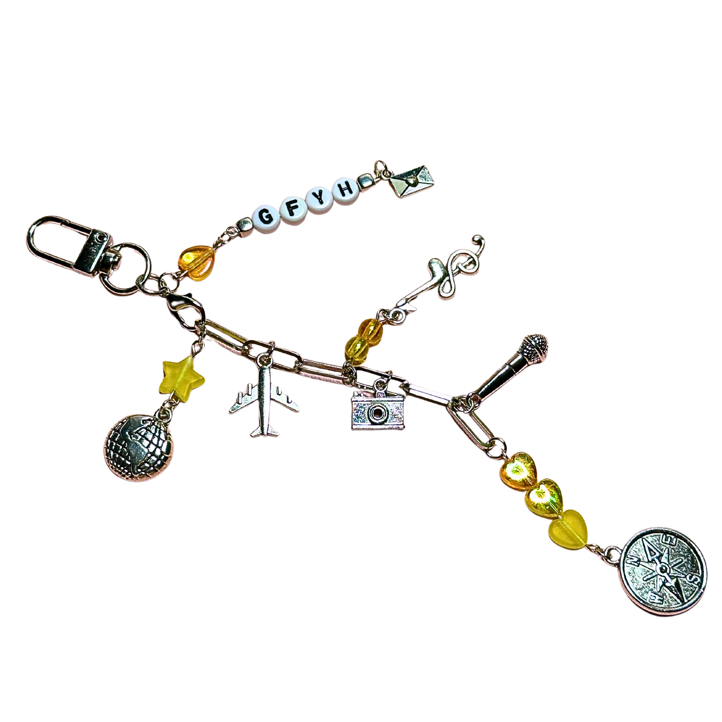 Greetings From Your Hometown Bag Charm Keychain