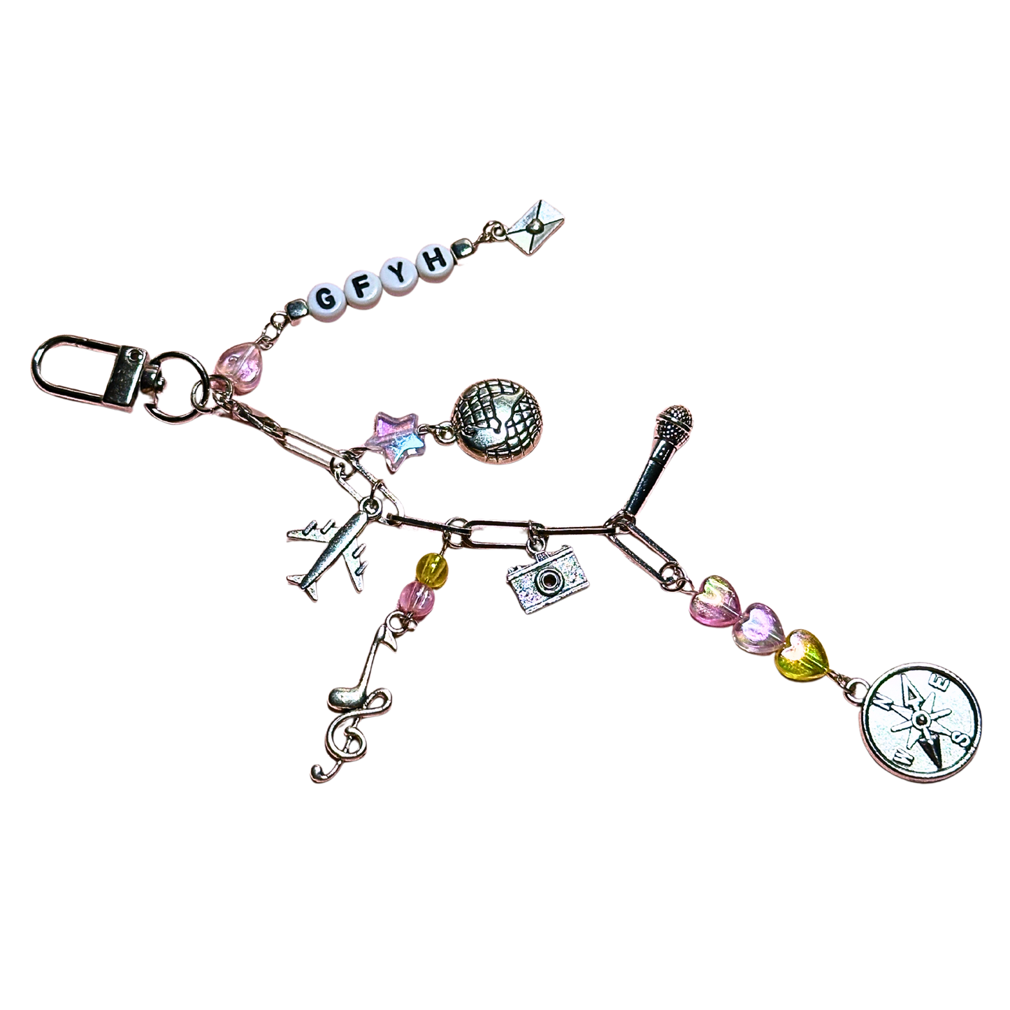 Greetings From Your Hometown Bag Charm Keychain