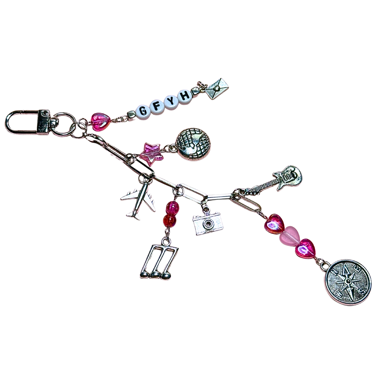 Greetings From Your Hometown Bag Charm Keychain