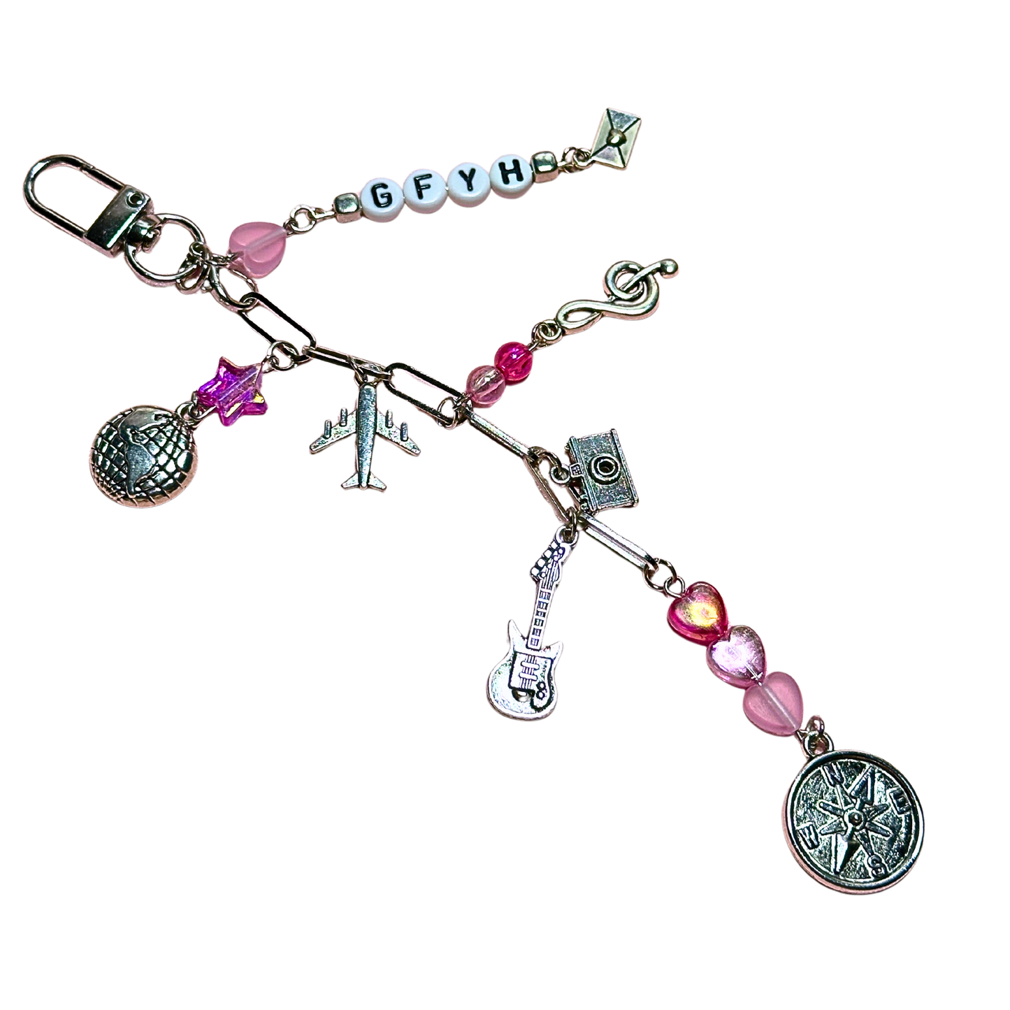 Greetings From Your Hometown Bag Charm Keychain
