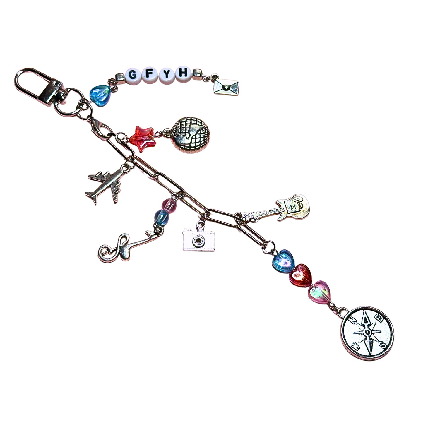 Greetings From Your Hometown Bag Charm Keychain