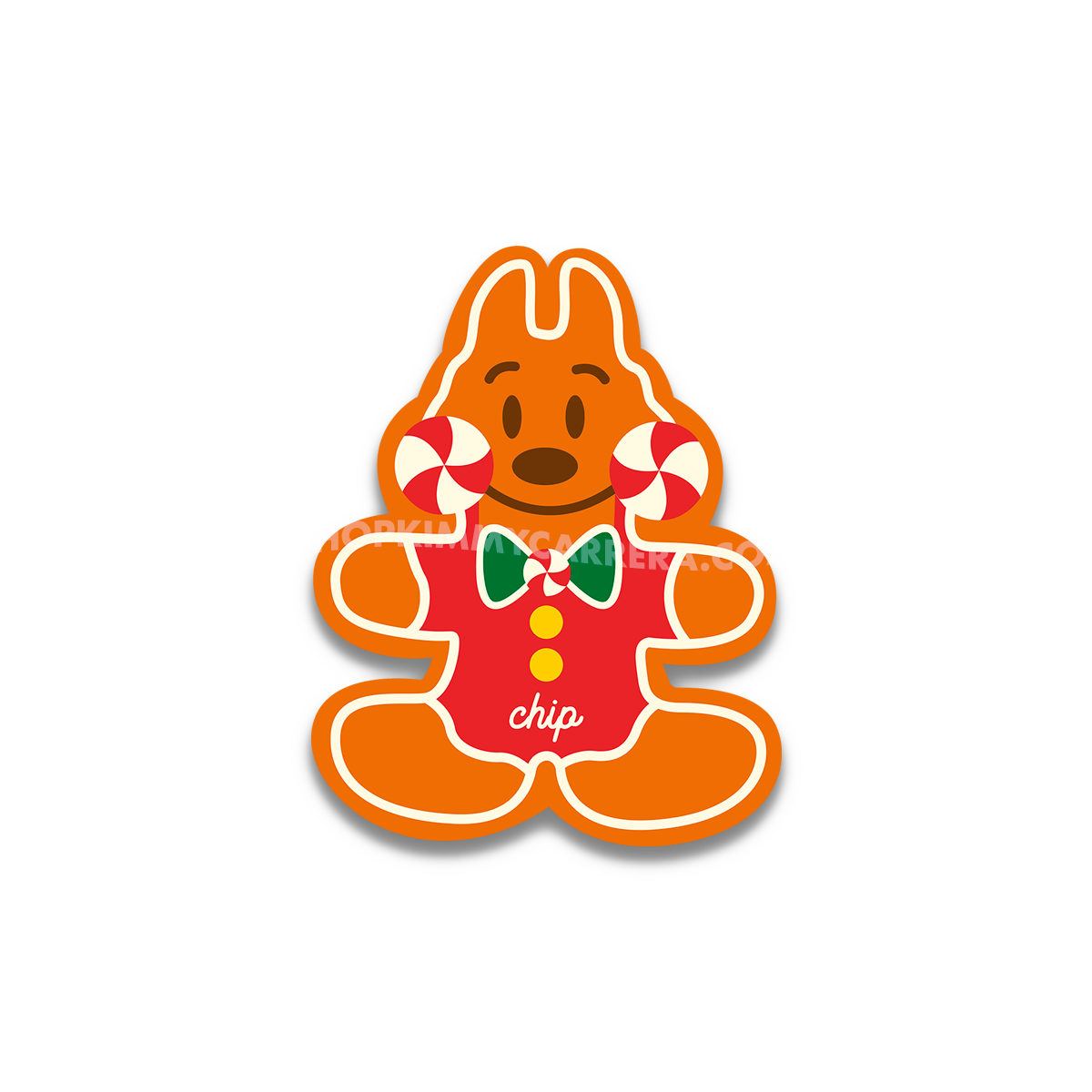 Gingerbread Chip Cookie Sticker
