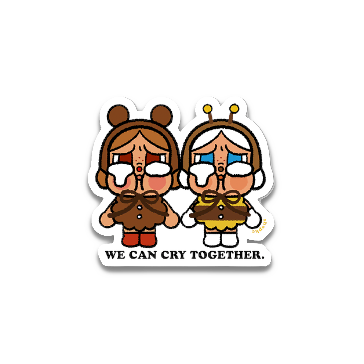 Cry Together Sticker