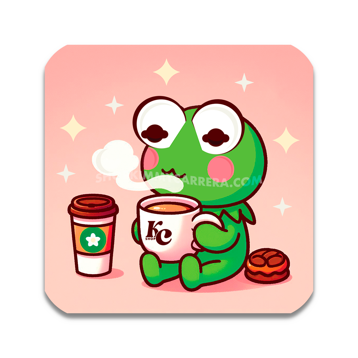 Kermit Is Ready For The Tea Sticker
