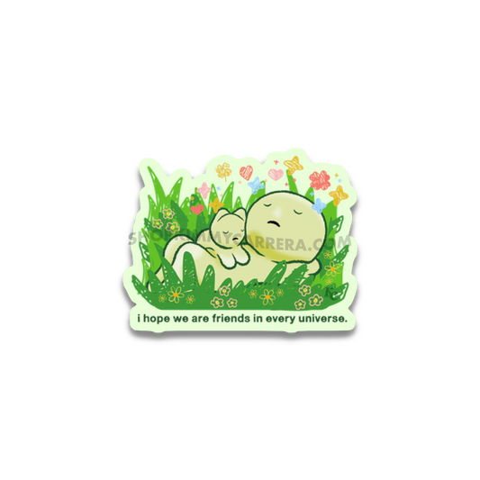 Friends In Every Universe Sticker