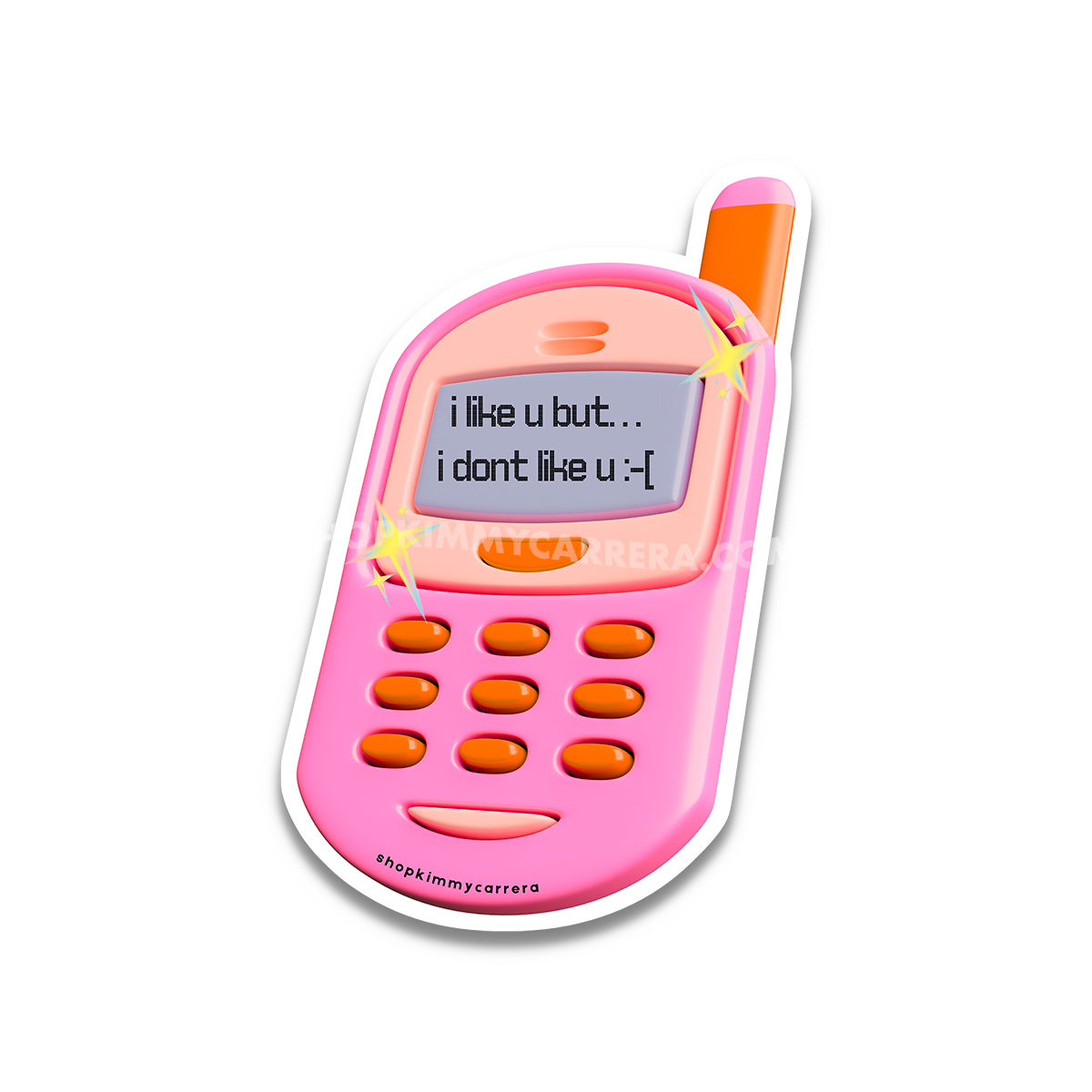 SOS Phone Sticker