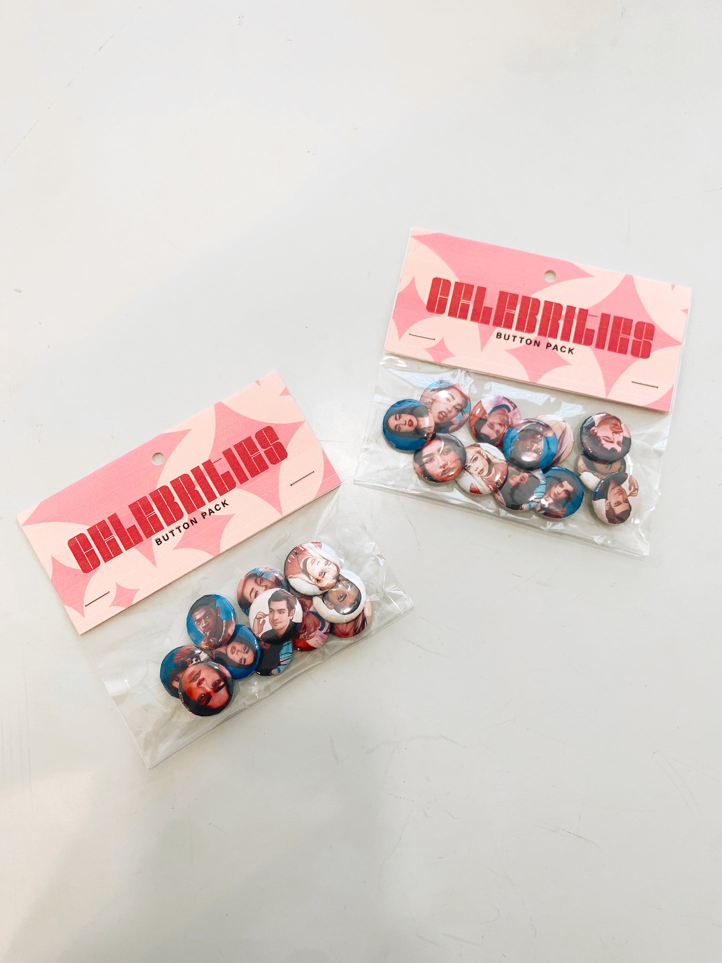 Celebrities Button Pack