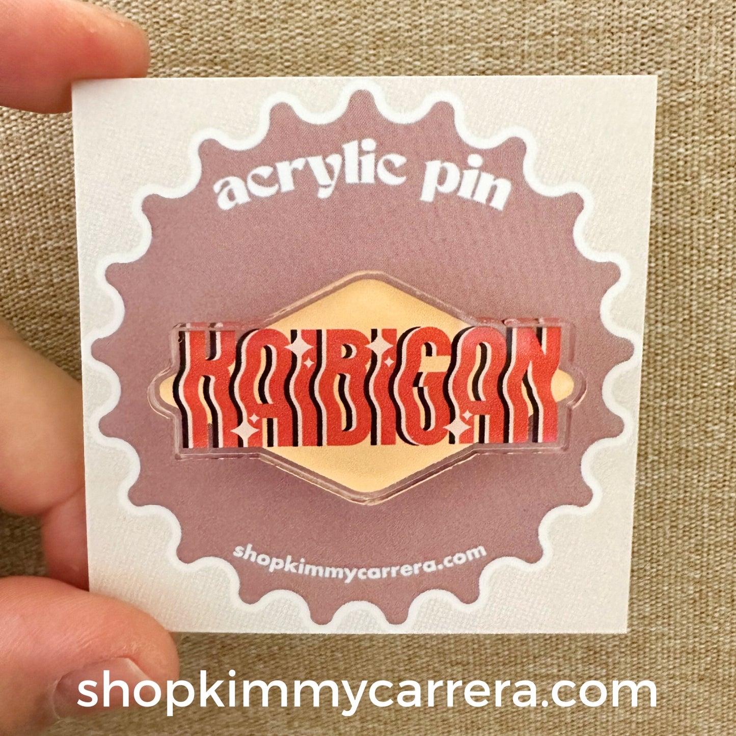 Kaibigan Acrylic Pin (Warm Tones)