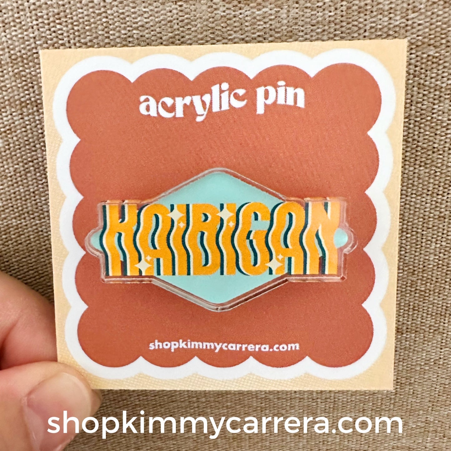 Kaibigan Acrylic Pin (Cool Tones)