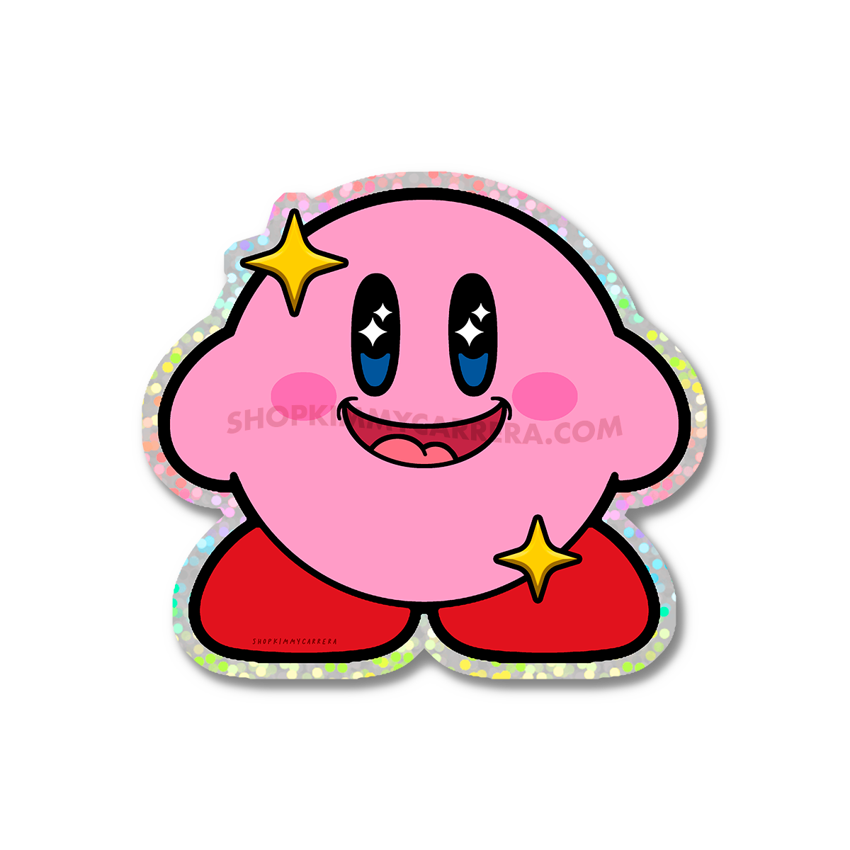 Happy Kirby Sticker