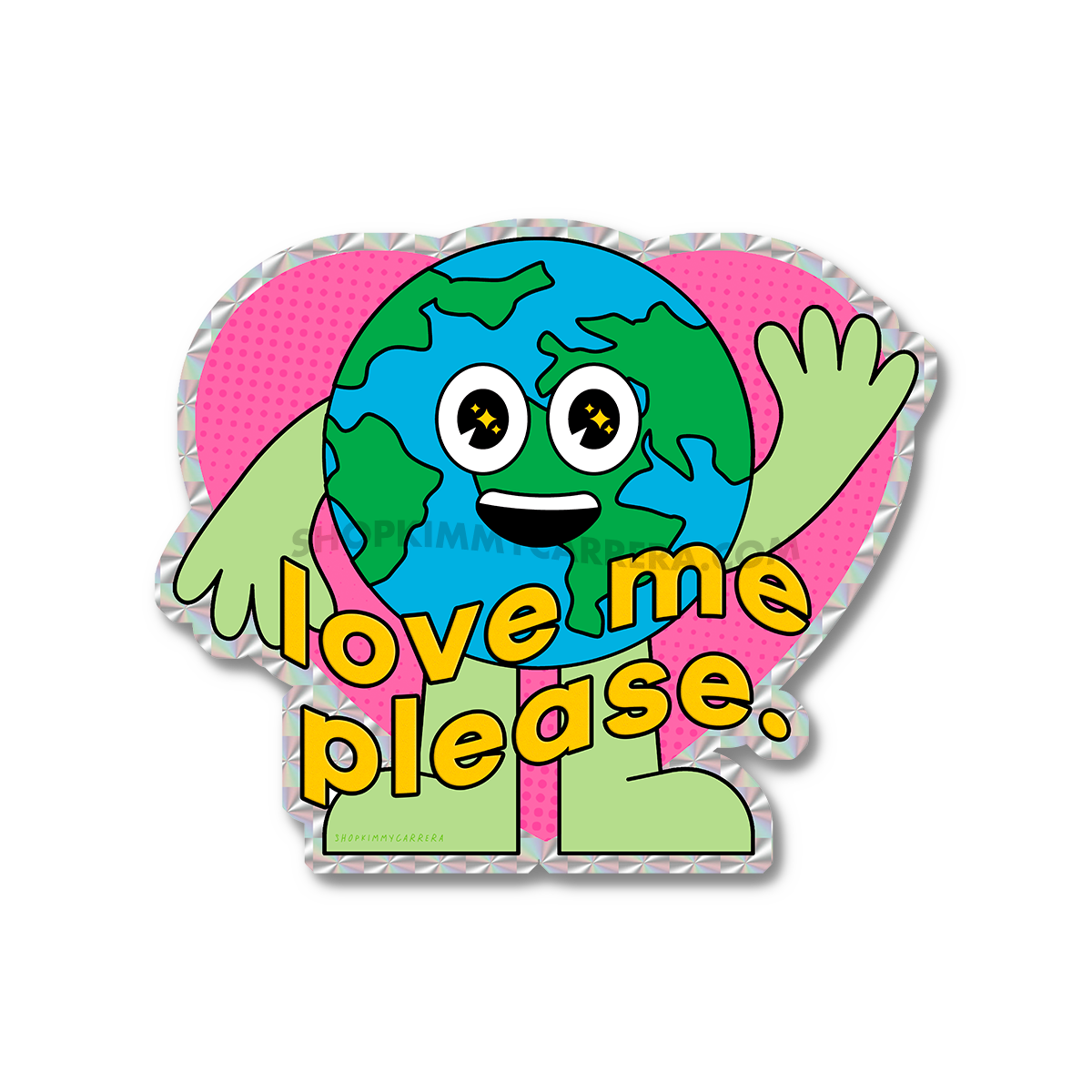 Love Me Earth Sticker
