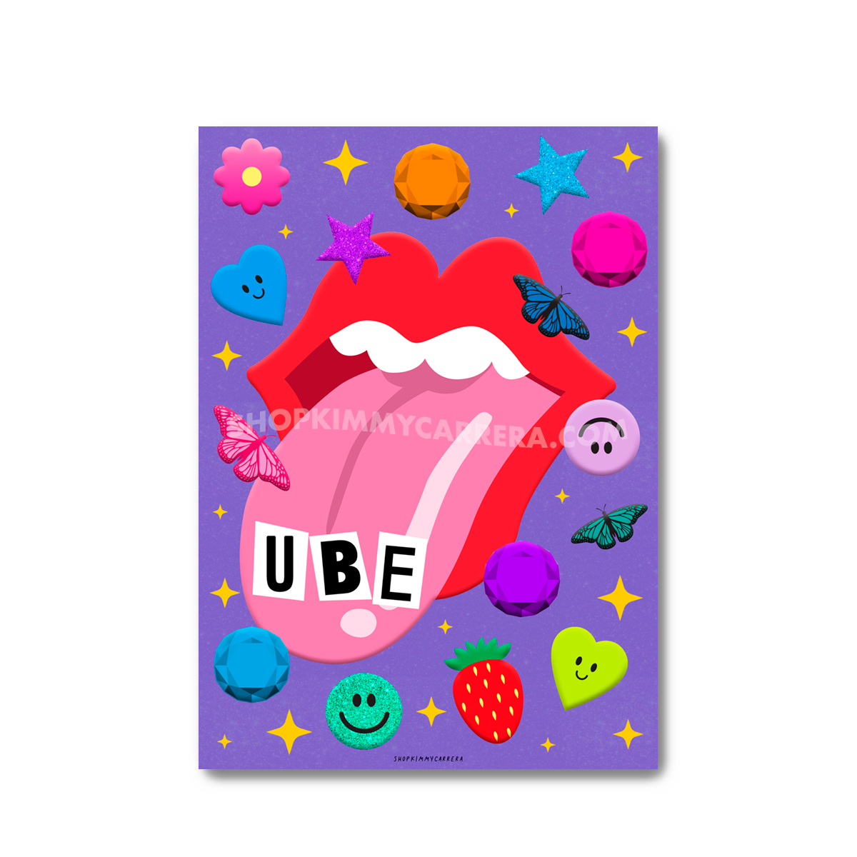 Ube Tongue Art Print