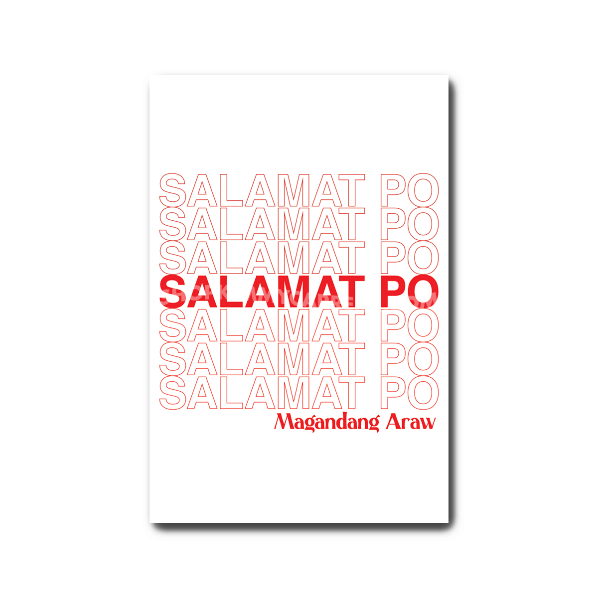 Salamat Po Art Print