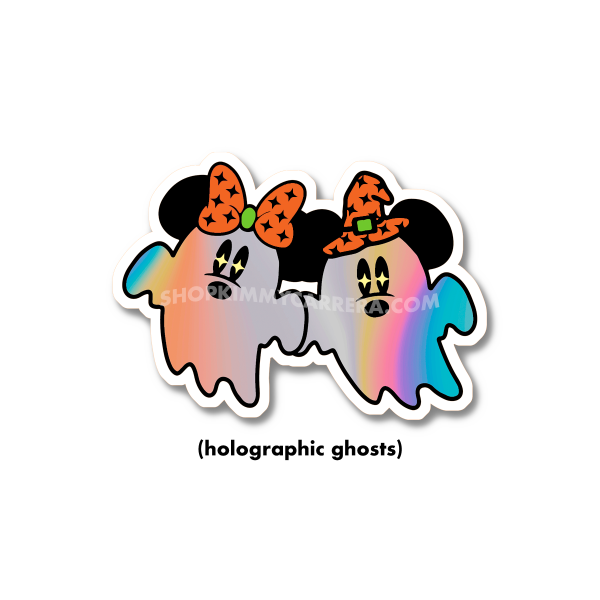 MM Ghost Sticker - Holographic v1