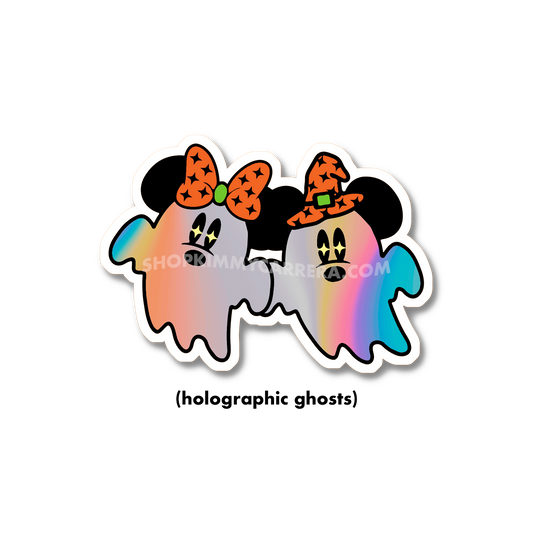 MM Ghost Sticker - Holographic v1