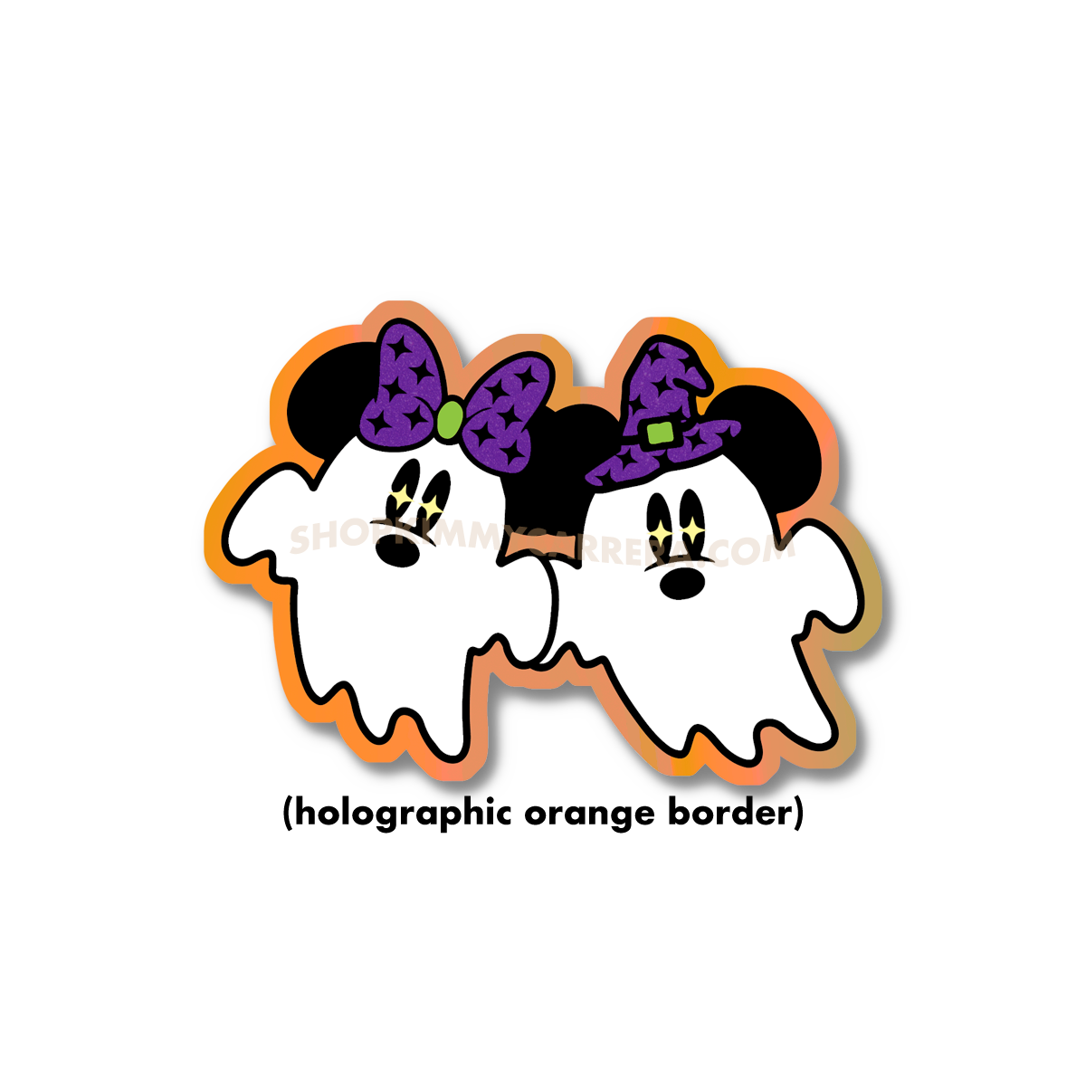 MM Ghost Sticker - Holographic v2