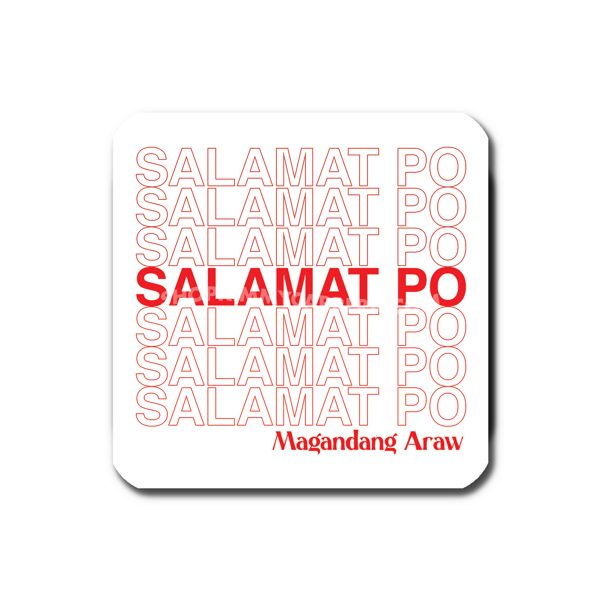 Salamat Po Sticker