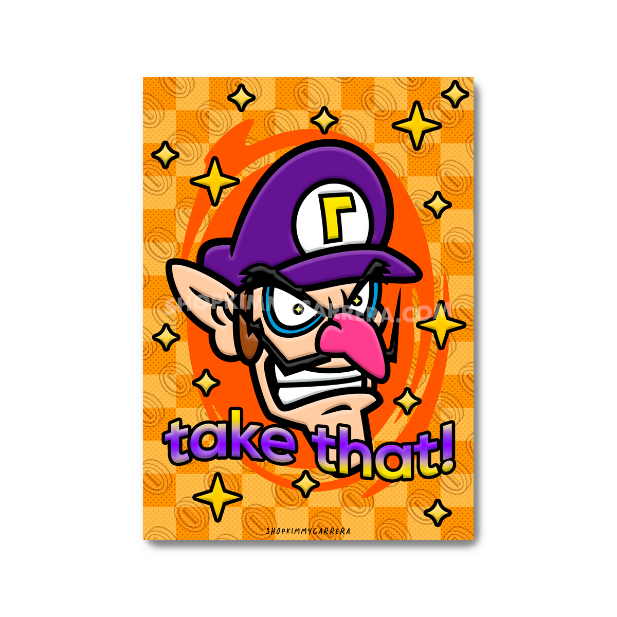 Waluigi Art Print