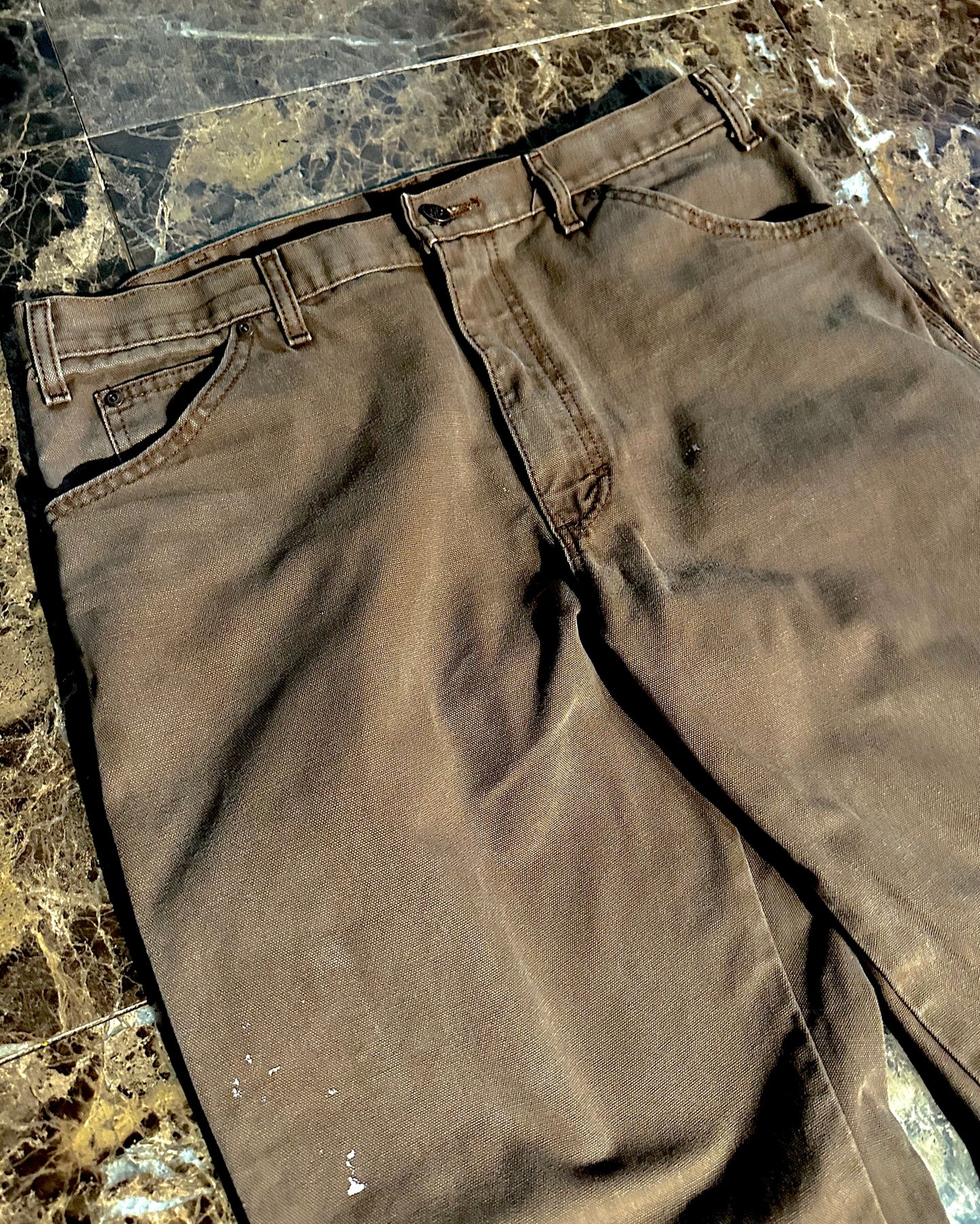 Second-Hand ‘Dickies’ Brown Carpenter Pants