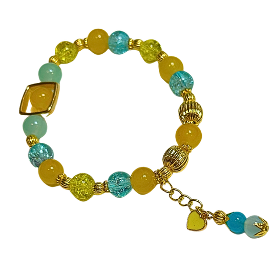 1 of 1 - Turquoise Yellow Bracelet