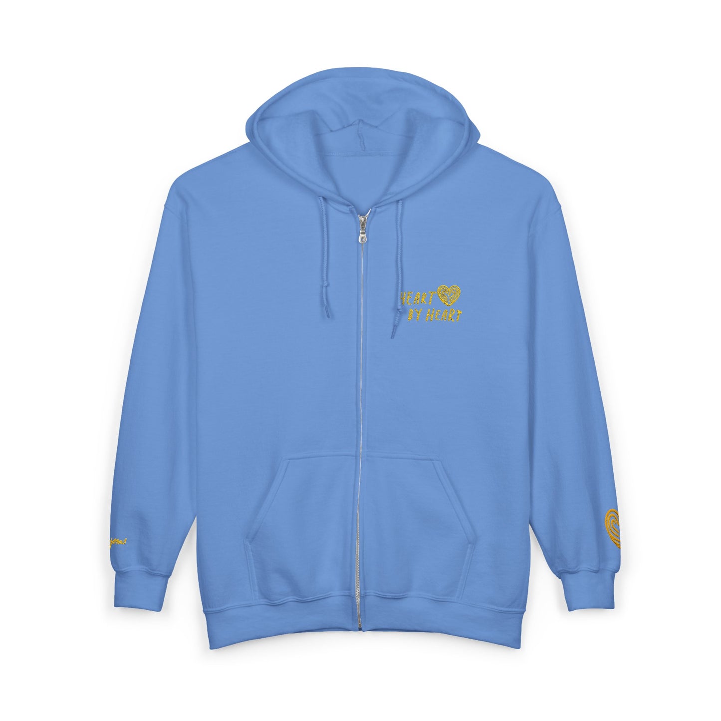 “Heart By Heart” Zip-Up Hoodie Sweater