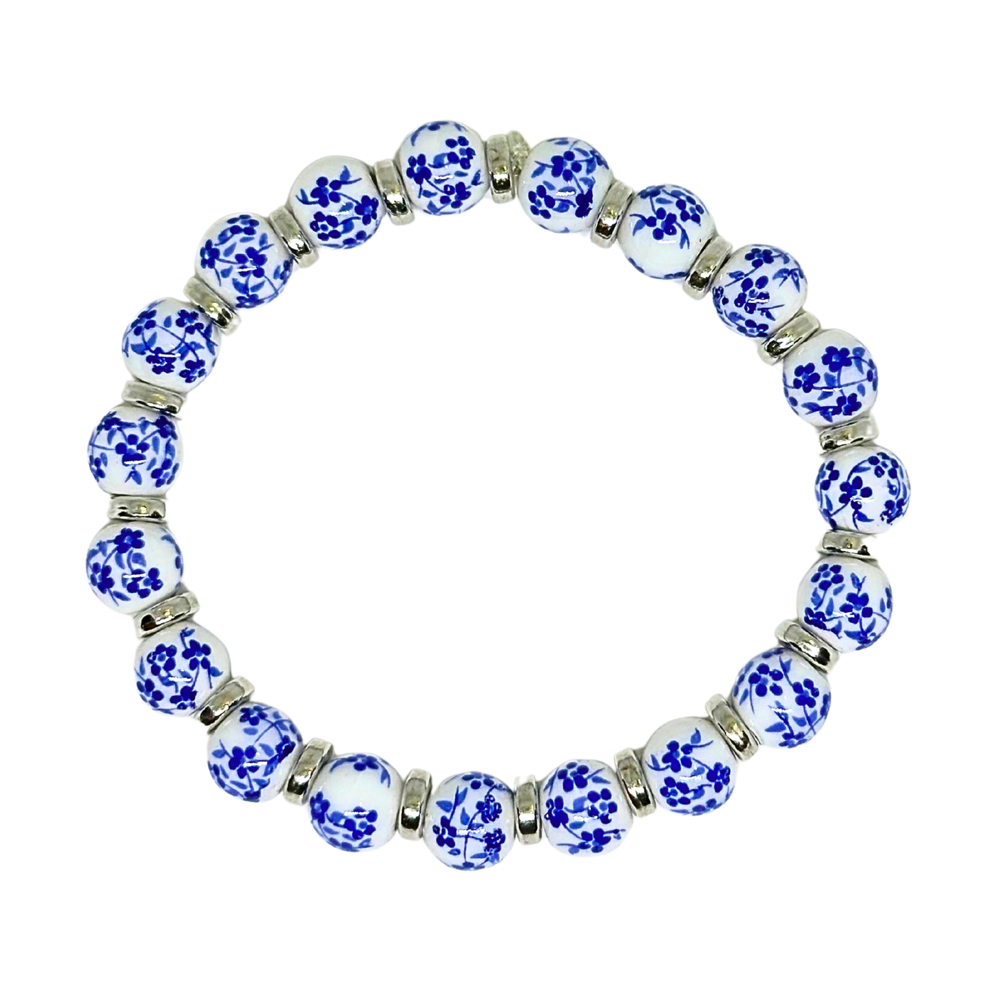 Porcelain Flower Dish Bracelet