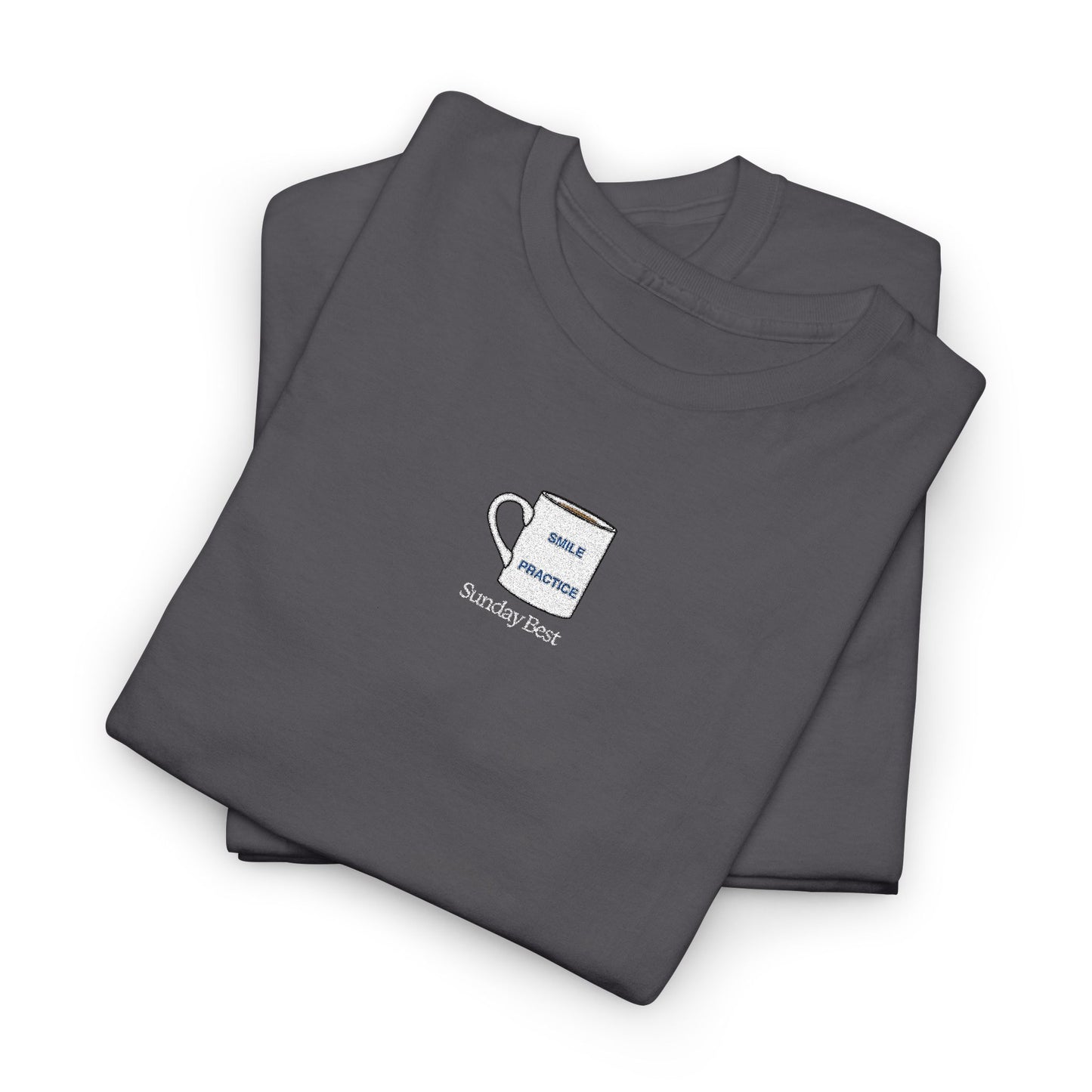 Sunday Best Mug Embroidered T-Shirt