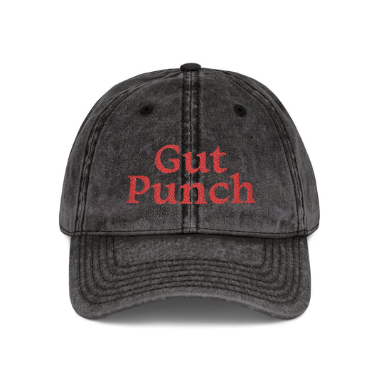 “Gut Punch” Vintage Distressed Cap Hat