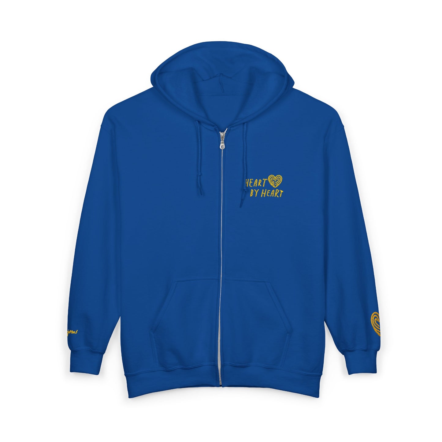 “Heart By Heart” Zip-Up Hoodie Sweater