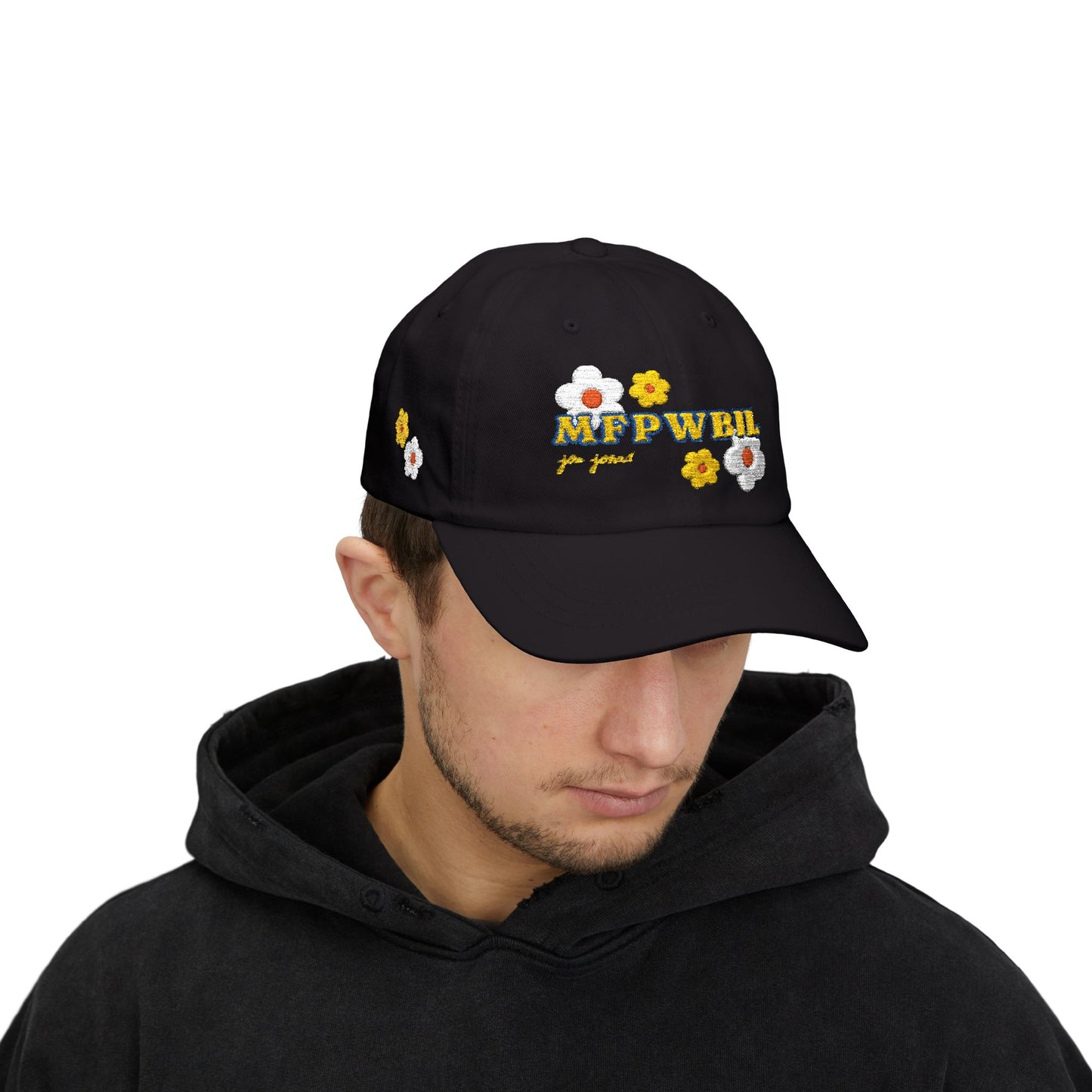 "MFPWBIL" Floral Embroidered Cap Hat