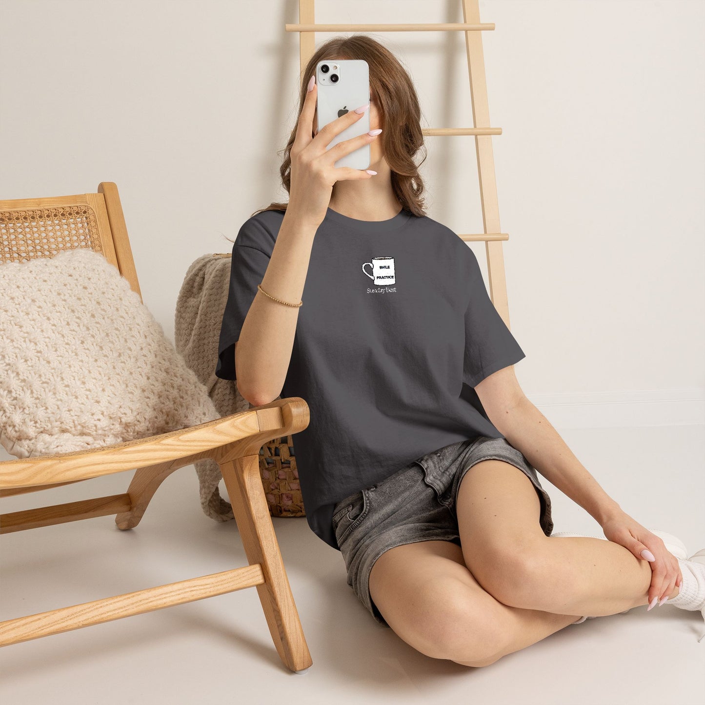 Sunday Best Mug Embroidered T-Shirt