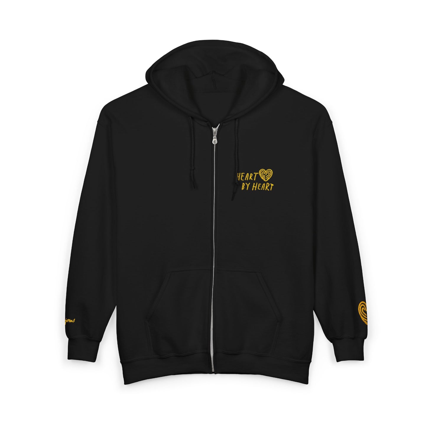 “Heart By Heart” Zip-Up Hoodie Sweater