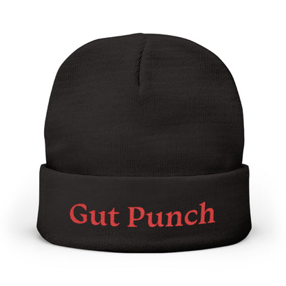 “Gut Punch” Embroidered Knit Beanie