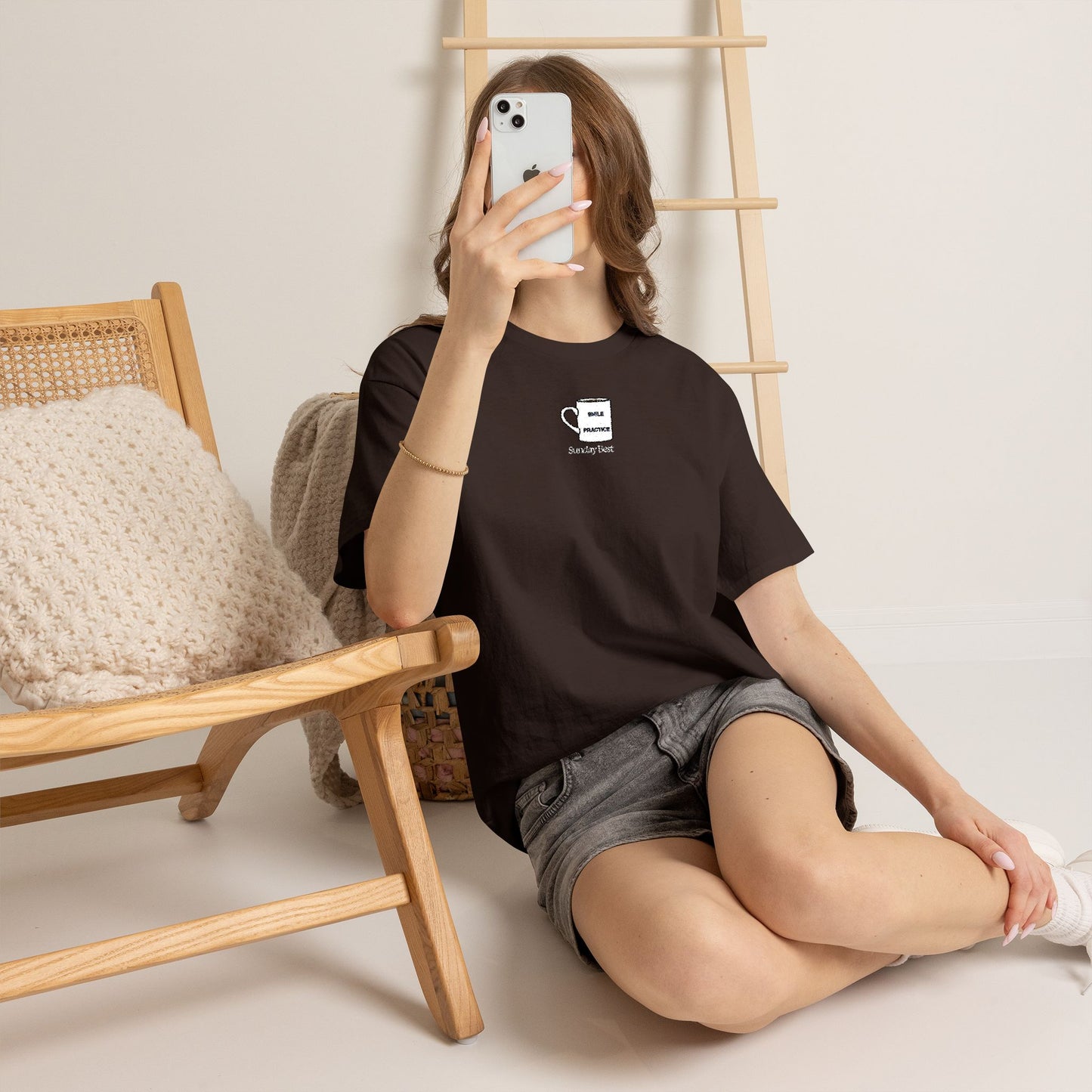 Sunday Best Mug Embroidered T-Shirt