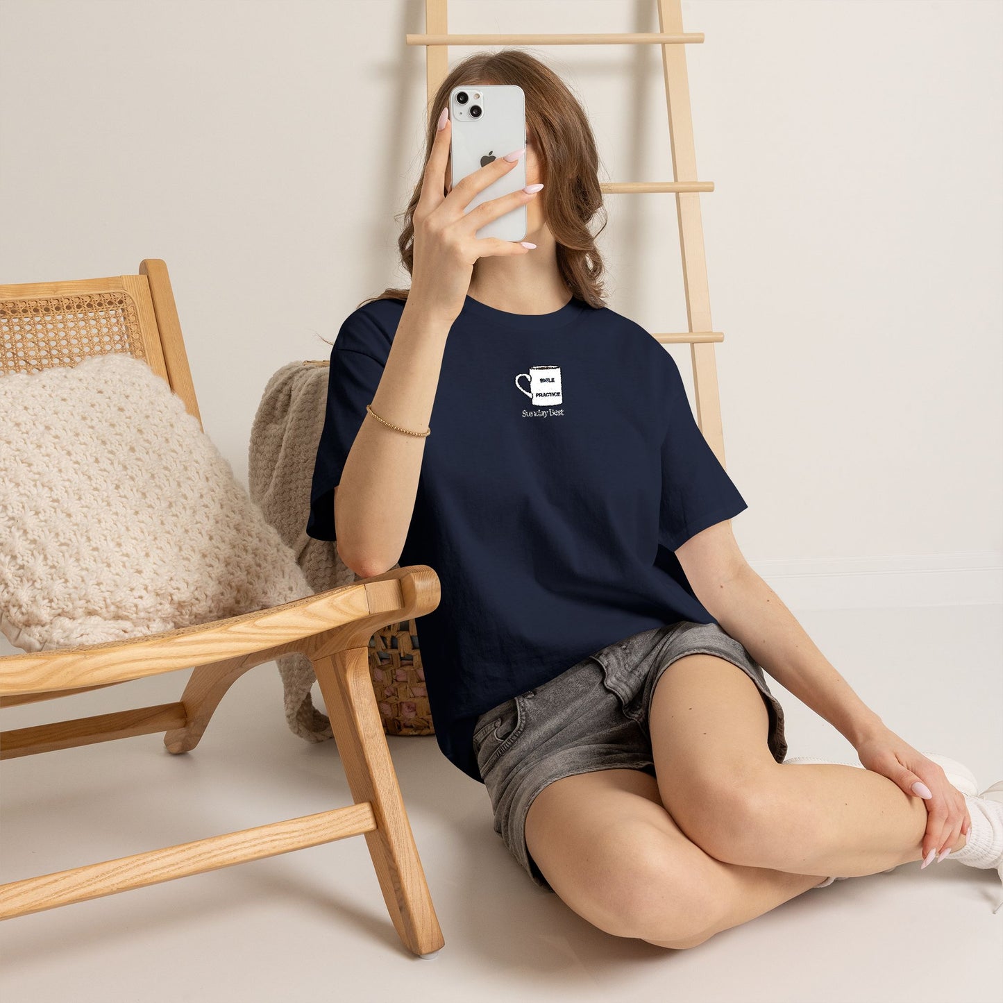 Sunday Best Mug Embroidered T-Shirt