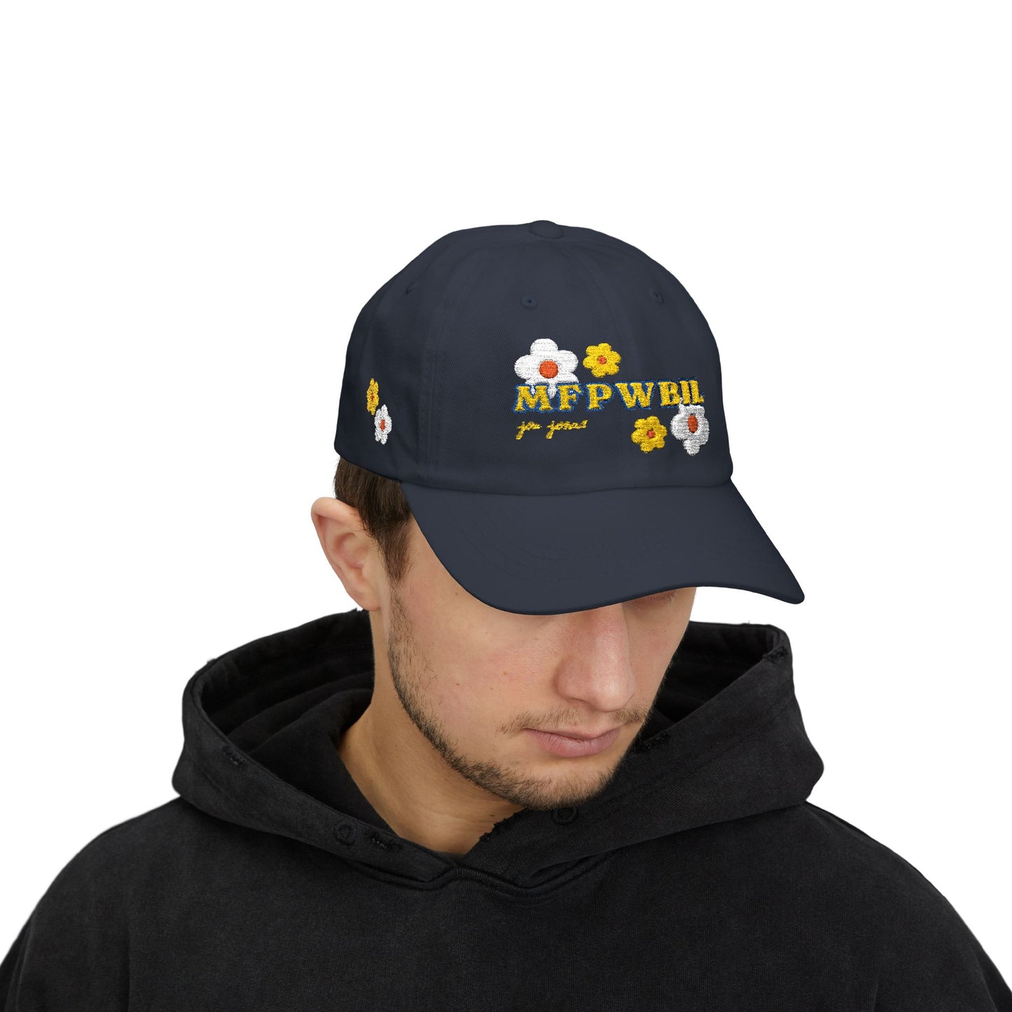 "MFPWBIL" Floral Embroidered Cap Hat