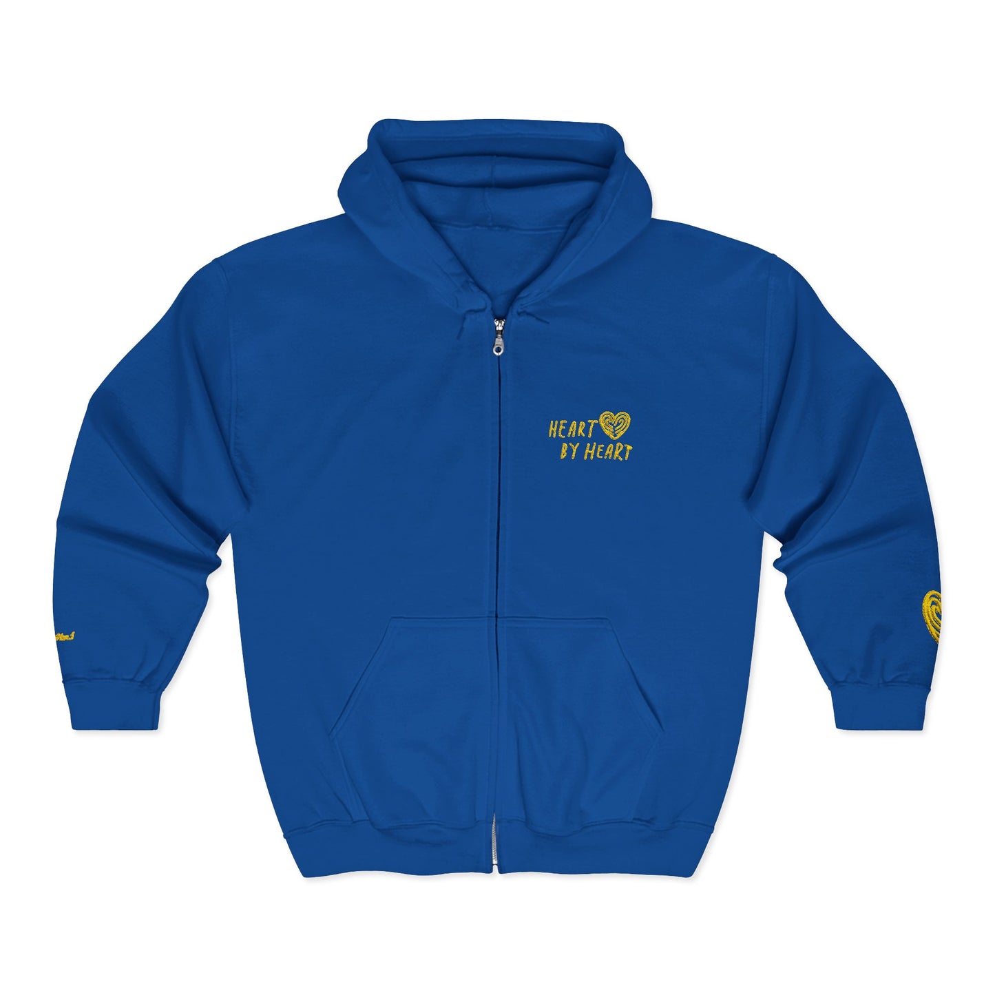 “Heart By Heart” Zip-Up Hoodie Sweater