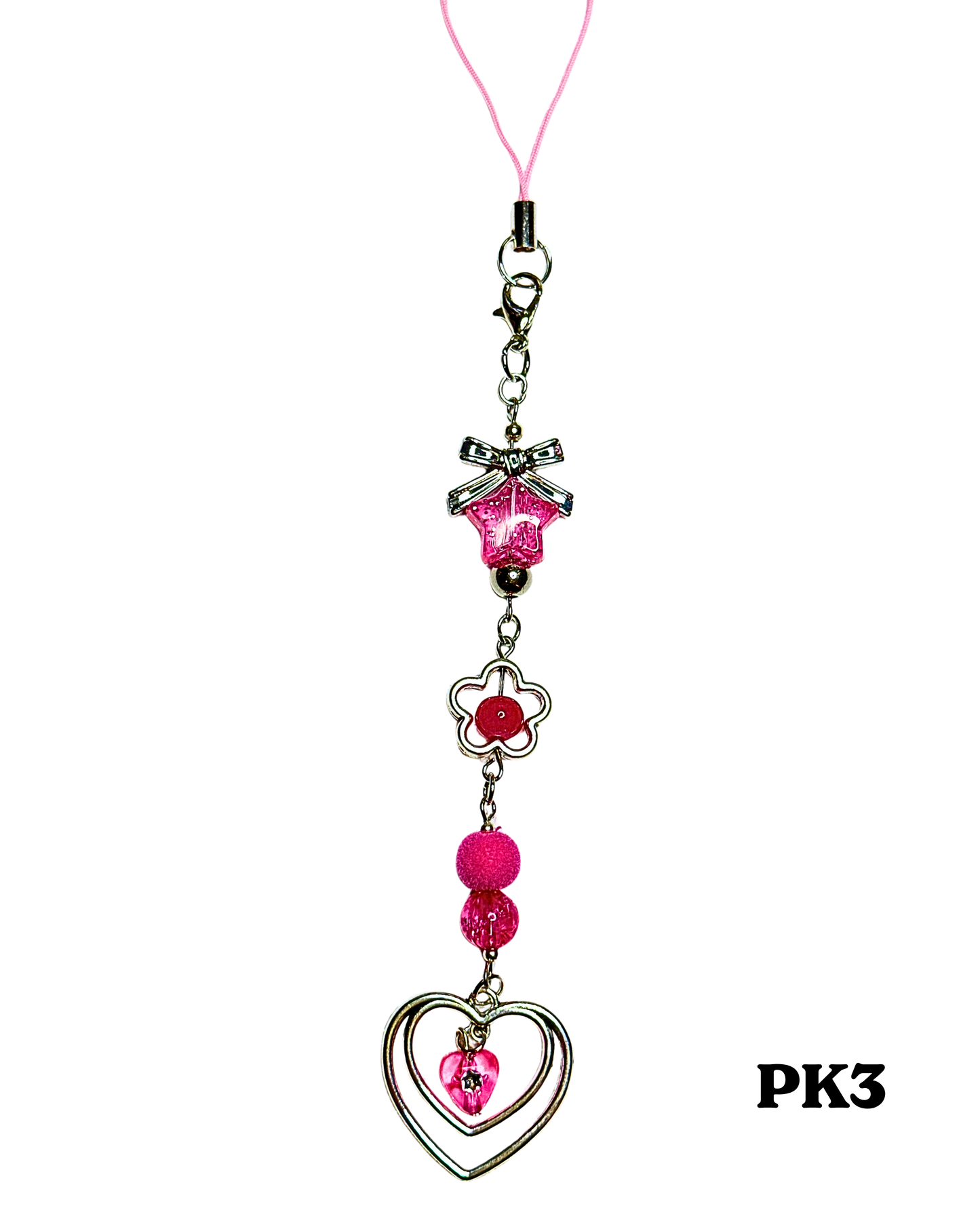 Pink Phone Charms