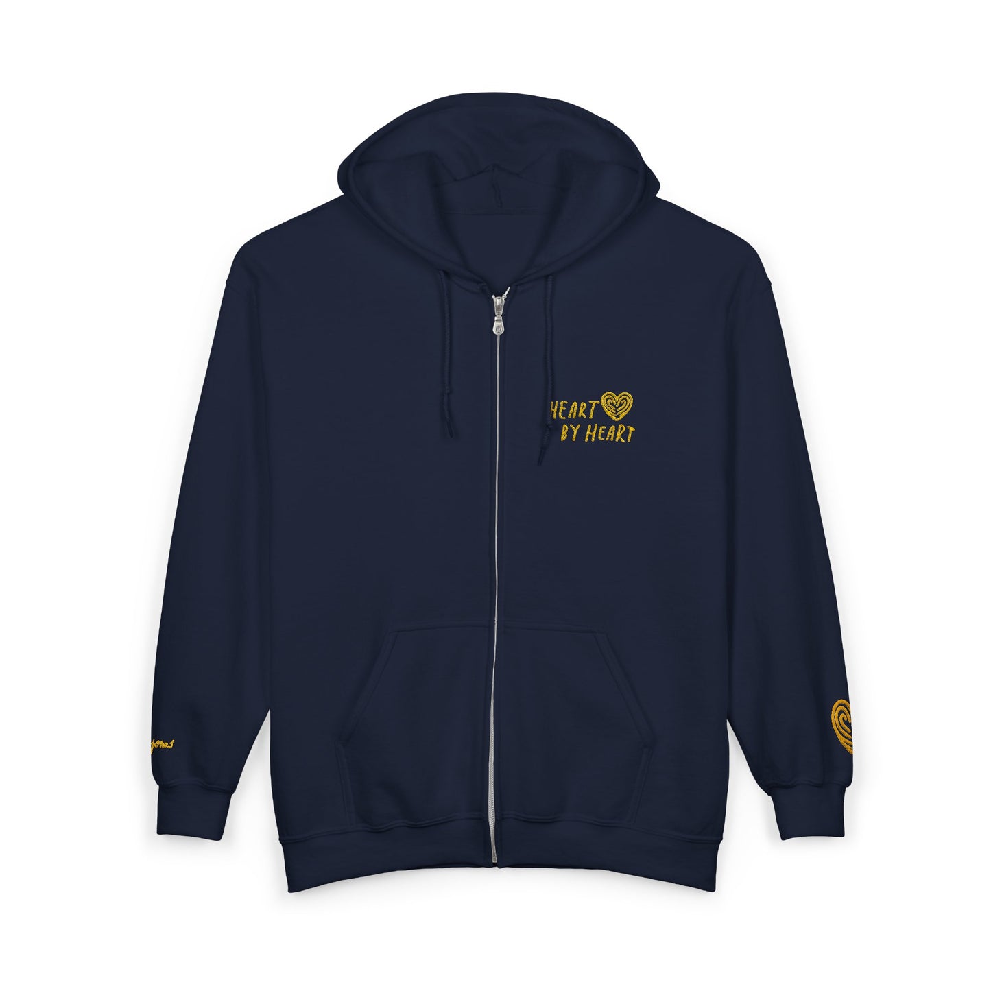 “Heart By Heart” Zip-Up Hoodie Sweater
