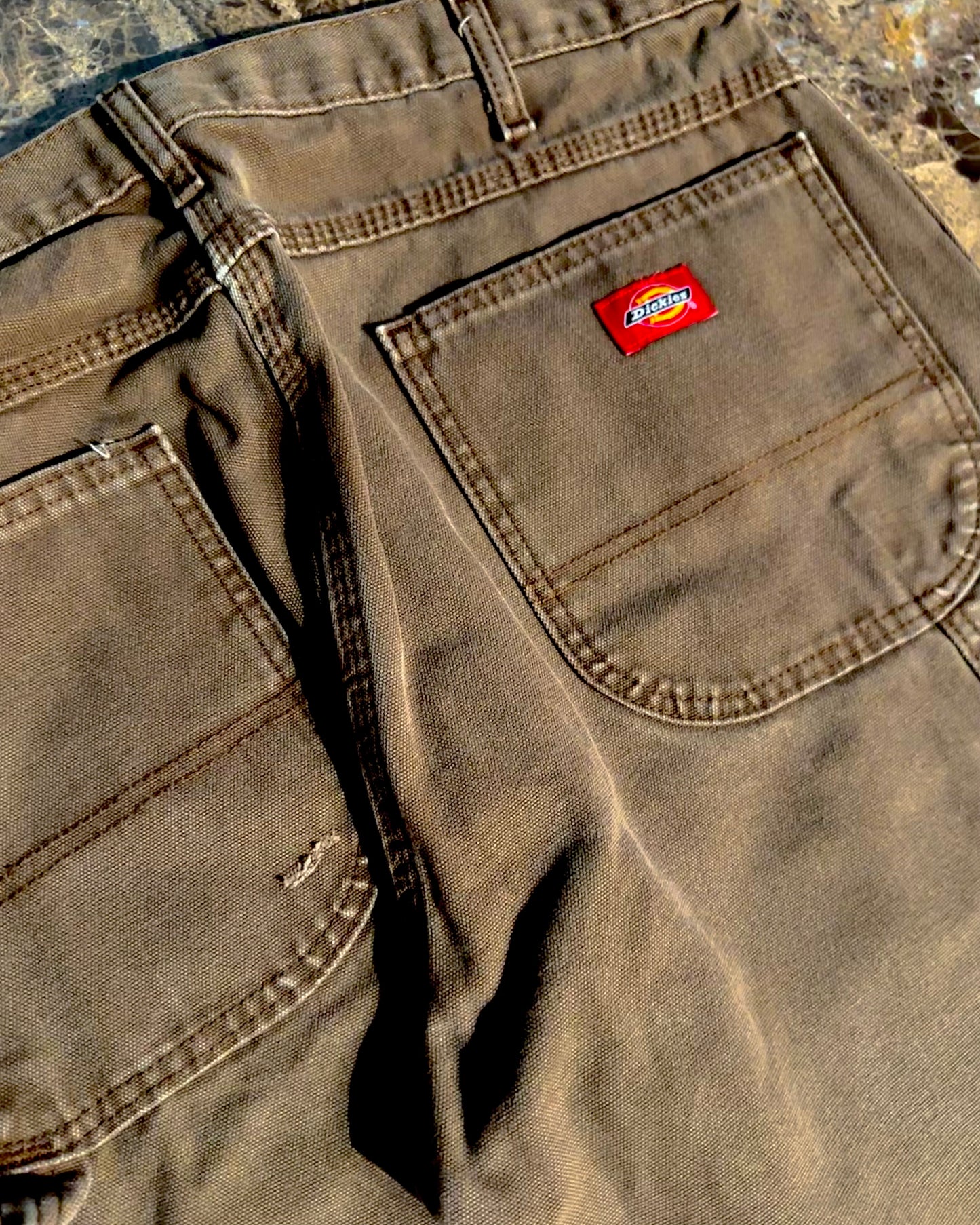 Second-Hand ‘Dickies’ Brown Carpenter Pants