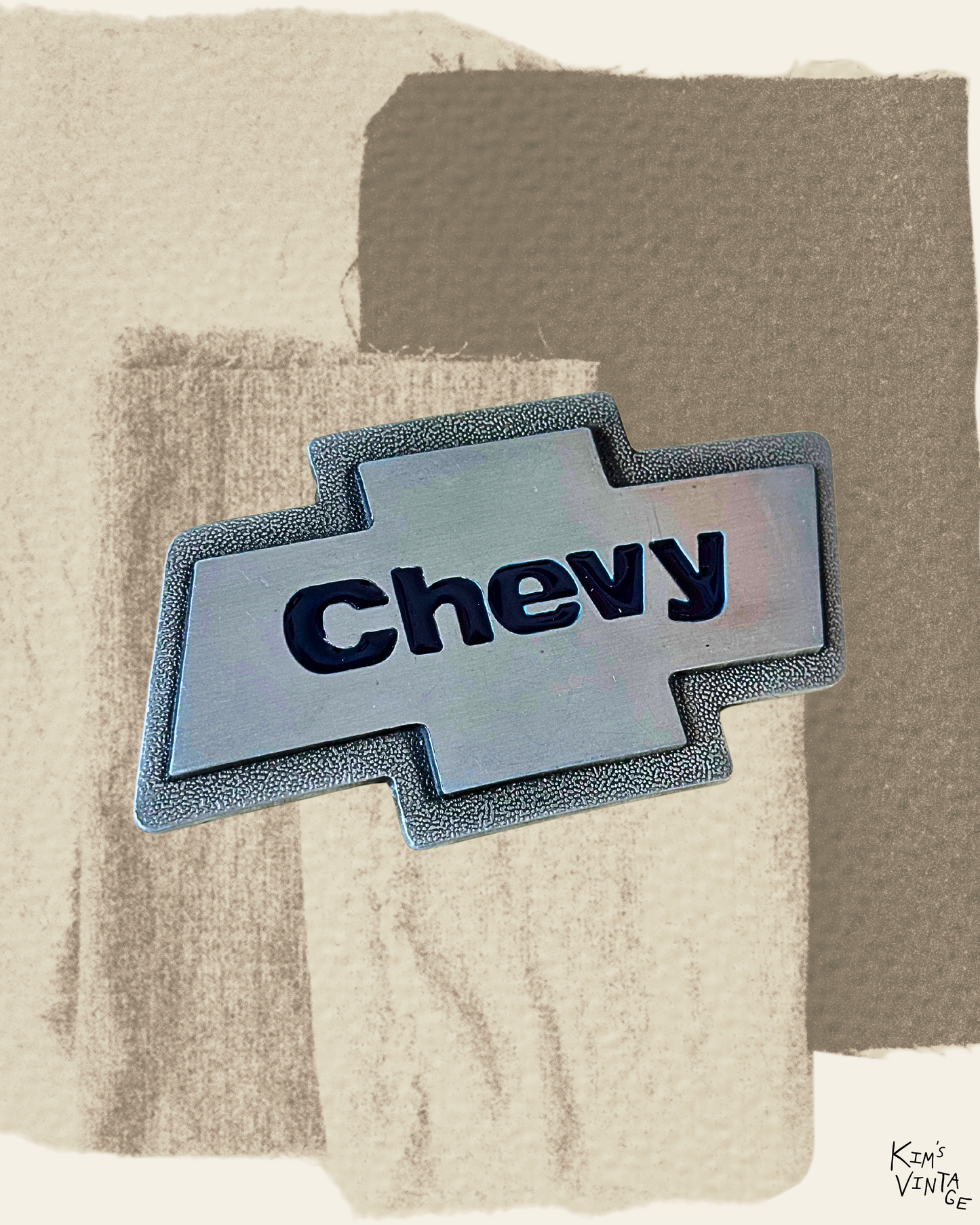 VTG Chevy Metal Belt Buckle